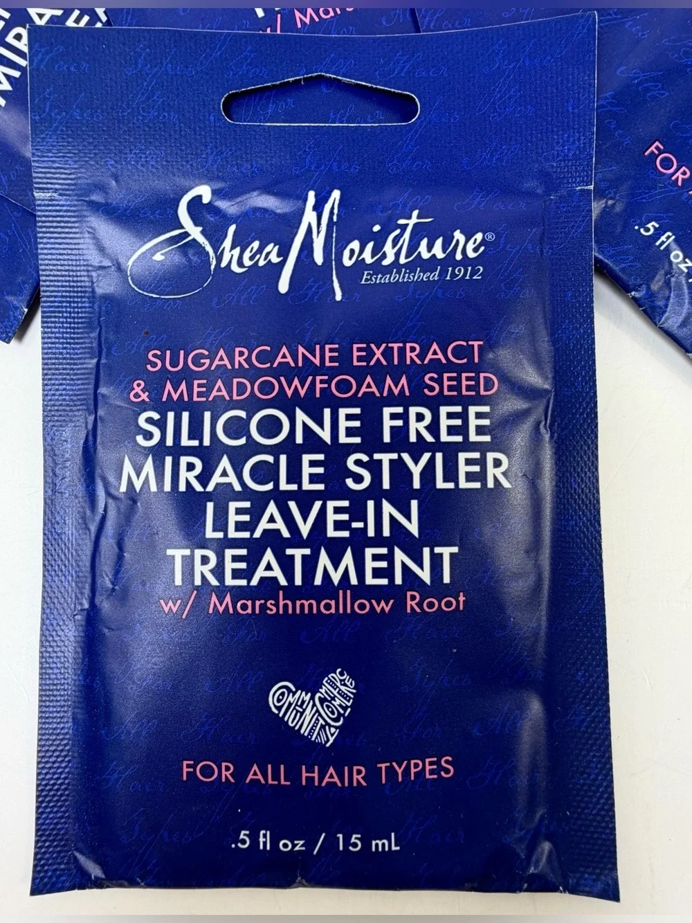 SheaMoisture Miracle Styler Leave-In Treatment Travel Size Lot of 12 Packs